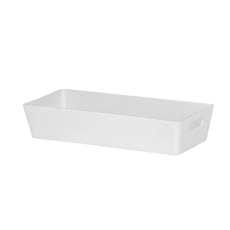 Wham Studio White Plastic Basket – 1-Litre Lightweight Storage Container
