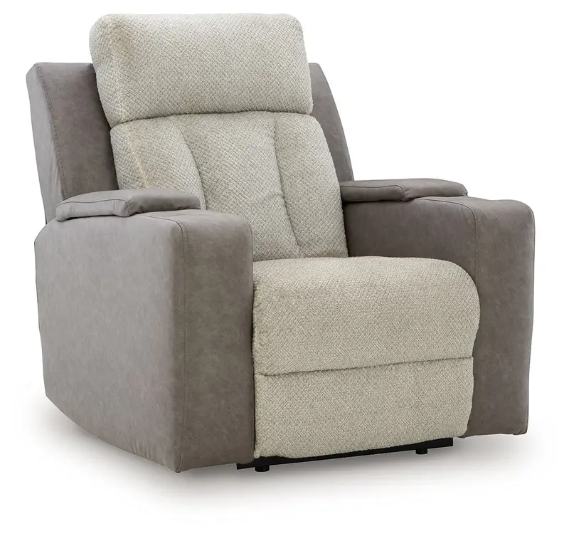 WhipLash Sisal Power Recliner with Adjustable Headrest