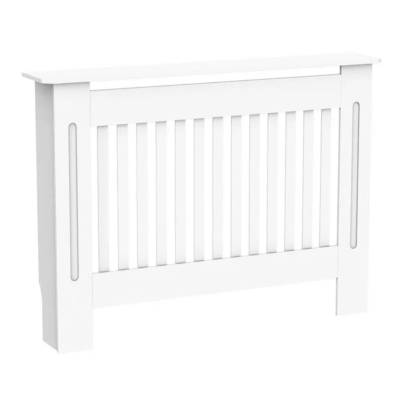 White MDF Radiator Cover – 112L × 19W × 81H cm by Homcom