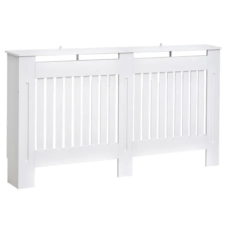 White MDF Radiator Cover – 152 L × 19 W × 81 H cm