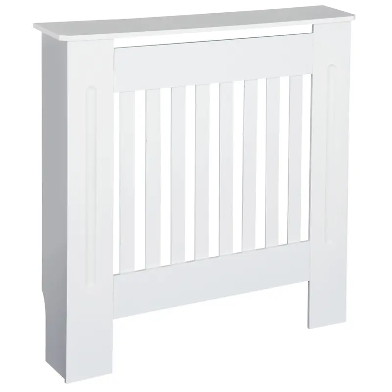 White MDF Radiator Cover – Slimline 78 x 19 x 81 cm Heat-Conscious Decorative Enclosure