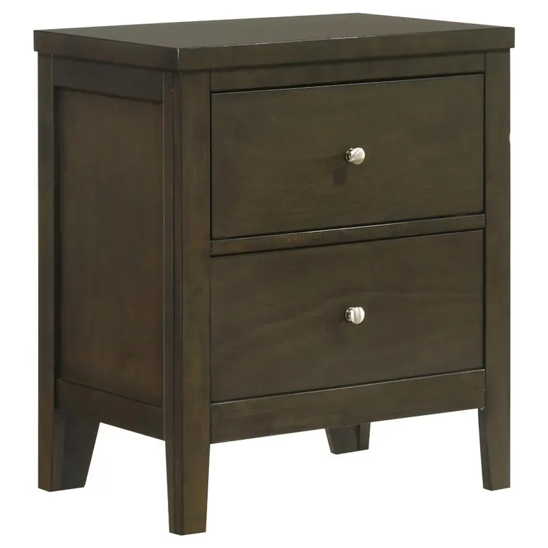 Wilkes Dark Cocoa 2-Drawer Bedside Table
