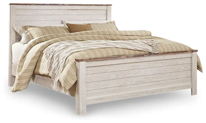 Willowton Versatile Panel Bed Frame – Matching Bedroom Suite