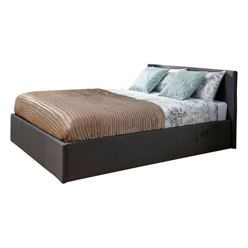 Winston Grey Fabric Double Ottoman Bed – 5ft x 7ft