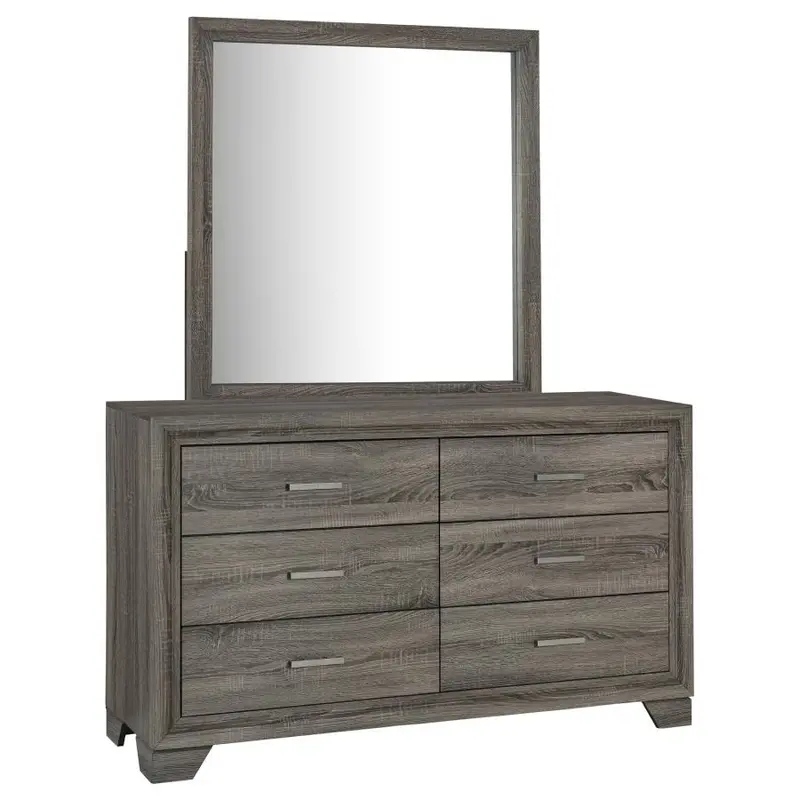 Wright Contemporary 6-Drawer Dresser Cabinet with Soft-Close Drawers