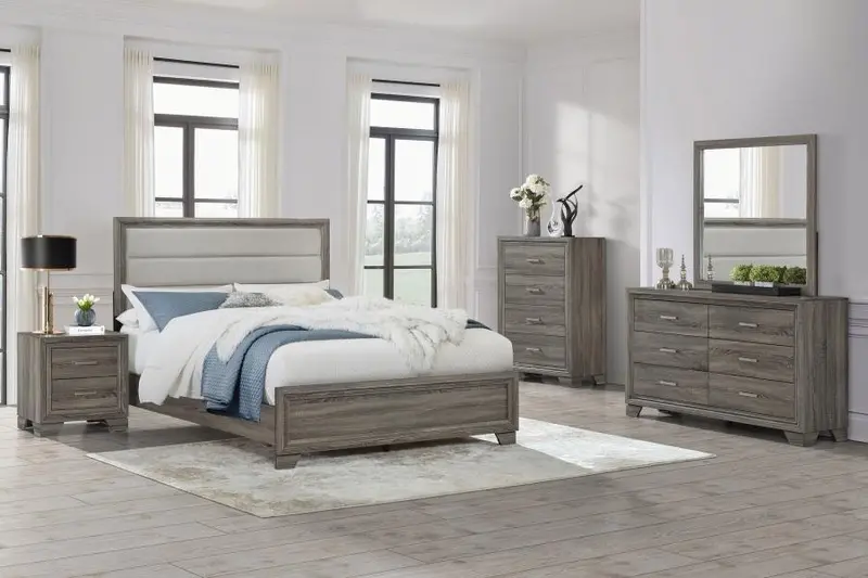 Wright Sleek Bedroom Set Featuring Modern Silhouettes