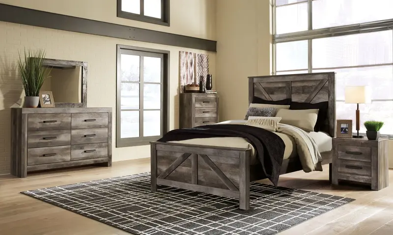 Wynnlow Crossbuck-Design Panel Bedroom Collection