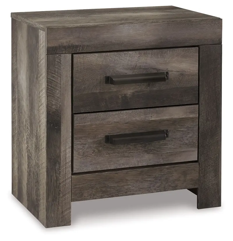 Wynnlow Gray Two-Drawer Nightstand