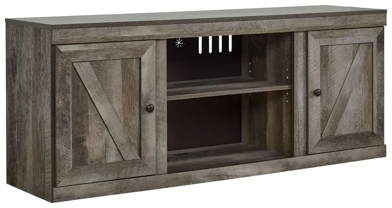 Wynnlow Modern TV Stand with Optional Built-in Fireplace