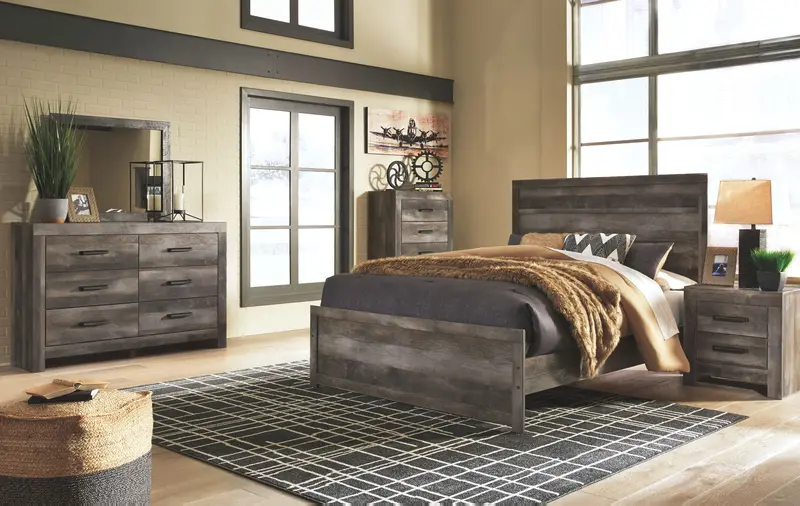 Wynnlow Panel Bedroom Set – Contemporary Solid Wood Bedroom Suite