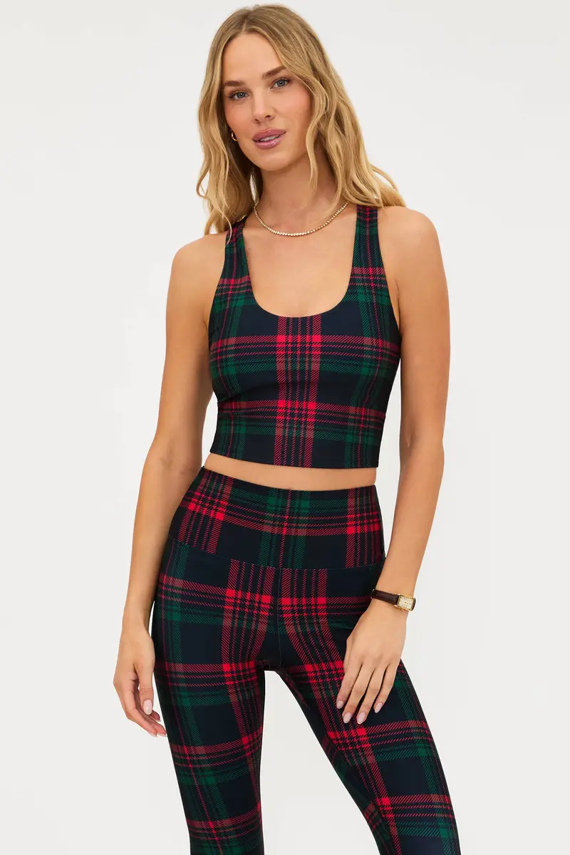 Yara Ribbon Plaid Top – Cozy Checked Design