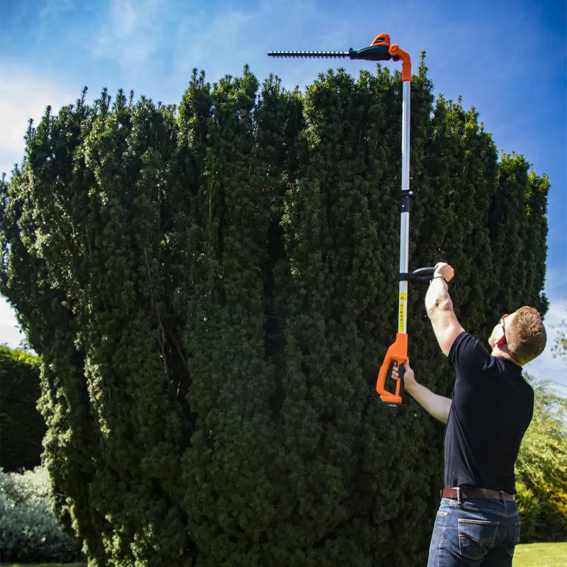 Yard Force 20V Cordless Pole Pruner for Precision Hedge Trimming
