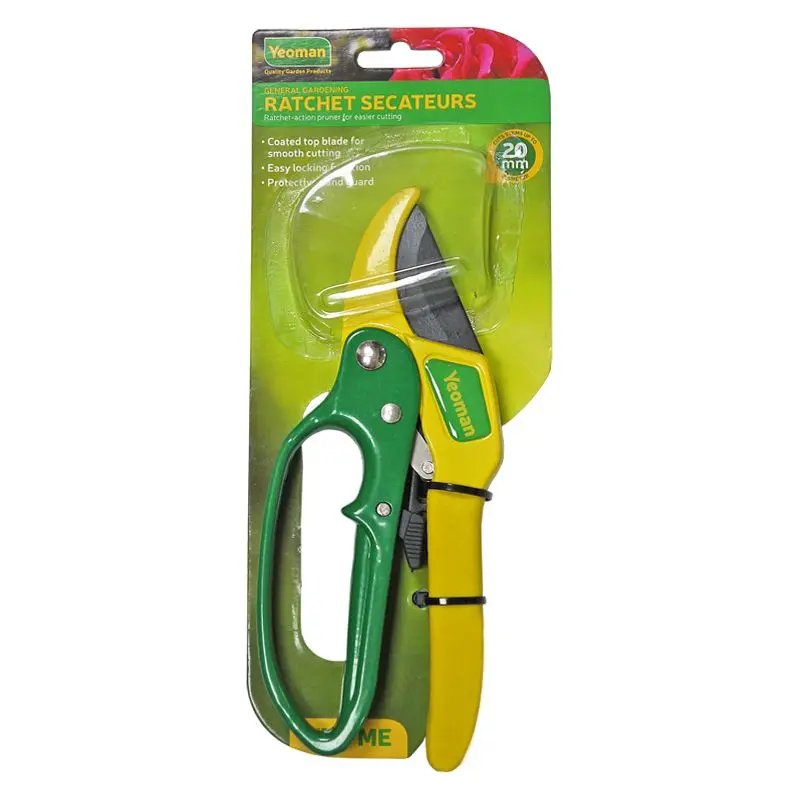 Yeoman Ratchet-Action Pruning Secateurs for Tough Cuts
