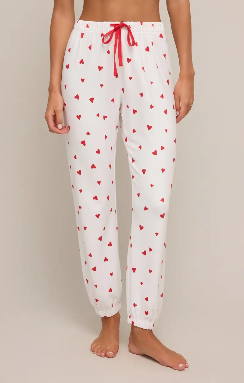 Z Supply Classic Heart Joggers in Rendezvous