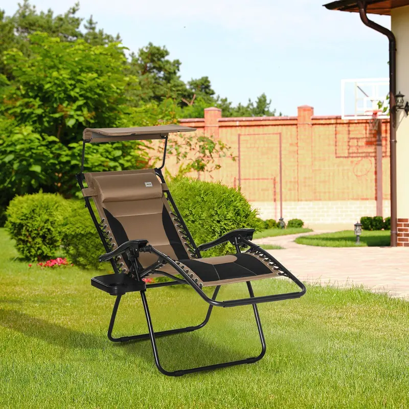Zero Gravity Reclining Lounge Chair for Indoor and Outdoor Use